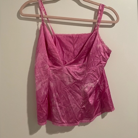 Cute Satin Pink Top - Picture 1 of 2